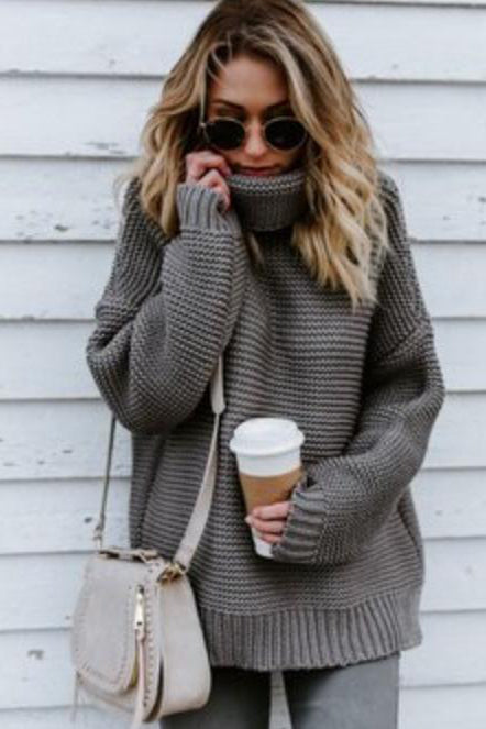 Cozy Up Turtleneck Sweater - Ladies Clothing | Axariya's closet