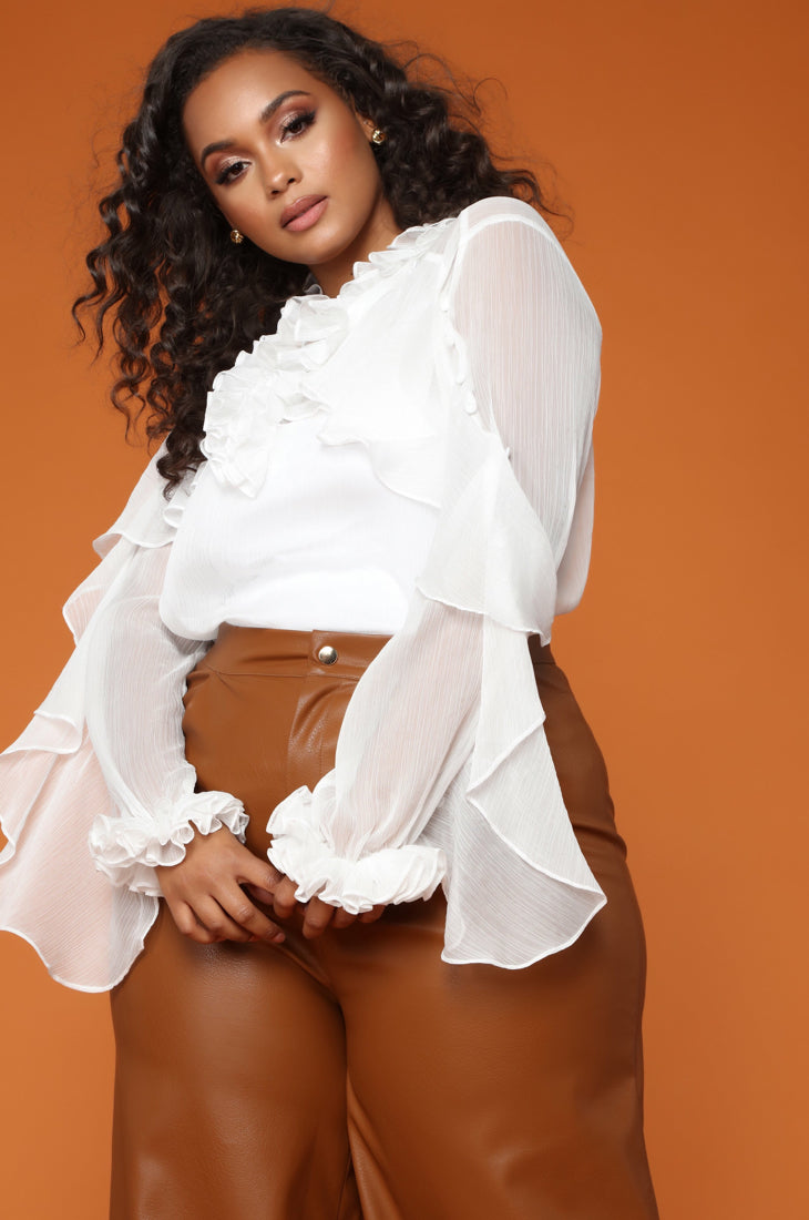 Viola Faux Leather Trousers - Axariya's Closet