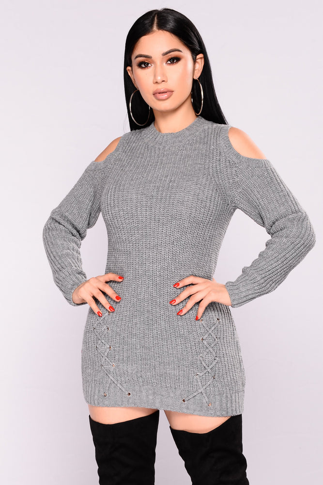 Exclusive Desire Cold Shoulder Sweater - Ladies Clothing | Axariya's closet